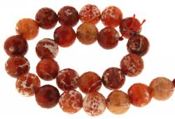  Agata de Foc Cracked Rotunda Fatetata 14 mm - concepttropic - 64,00 RON