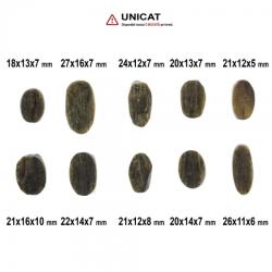 Cabochon Turmalina Verde Druzy 18-27 x 11-16 x 5-10 mm - Unicat