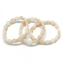  Bratara Agata Diametru 50 mm din Margele Dreptunghi - 6, 5-6, 9 x 10-10, 8 mm si Rotunda 4 mm