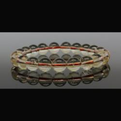  Bratara Citrin Rotunda 9 mm, Diametru 58 mm - 1 Buc