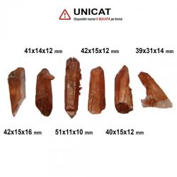 Cuart Rosu Natural Brut - 39-51 x 11-31 x 10-16 mm - ( XXL ) - 1 Buc