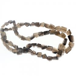 Margele Bijuterii Cuart Fumuriu neregulat fatetat 6x7 - 14x10 mm