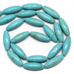 Magnezit Colorat Margele Pietre Semipretioase Tub - 30 x 10 mm