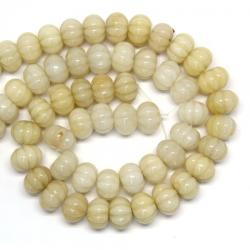  Jad Alb Margele Pietre Semipretioase Floare - 16 x 12 mm