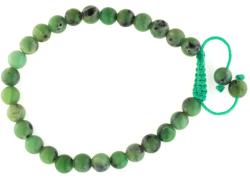  Bratara cu Crisopraz verde - inchidere siret - 6 mm