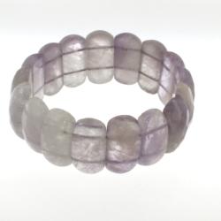  Bratara Ametist diametru 58-74 mm, margea dreptunghi fatetat 29x0.8 mm