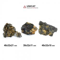  Mineral Natural Rutil cu Hematit Brut 39-46 x 32 x 10-21 mm ( XL ) - Unicat