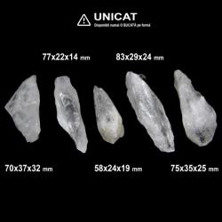  Cuart Satyaloka Cristal Natural Brut - 58-83 x 22-37 x 14-32 mm - (XXL) - 1 Buc