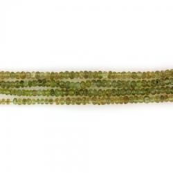 Peridot - Crisolit - Olivina Disc Fatetat 4x 2.5 mm
