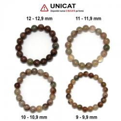  Bratara Cuart cu Rutil Mixt Diametru 58-62 din Margele Rotunde - 9-12, 9 mm