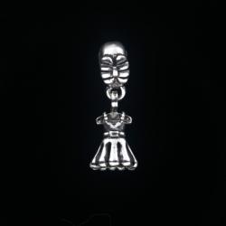  Charm Argint 925 Rochie 23x10 mm Design Elegant pentru Bijuterii