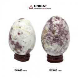  Ou Turmalina Rosie in Cuart 64-69 x 46-48 mm - 1 Buc
