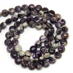 Ametist Chevron Margele Pietre Semipretioase Disc - 10 x 6 mm
