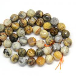 Agata Crazy Lace Margele Pietre Semipretioase Rotund Fatetat - 12 mm