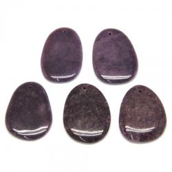  Pandantiv lepidolit de Forma Neregulata - 47-52 x 39-42 mm - 1 Buc