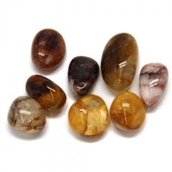  Cuart cu Hematit Rulat Natural 23-36 x 19-26 mm - ( XL ) -1 Buc