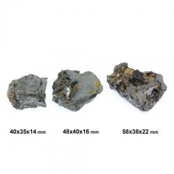 Mineral Natural Hematit cu Rutil Brut din Bahia-Brazil 40-58 x 35-40 x 14-22 mm ( XXL ) - Unicat