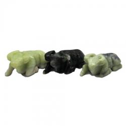 Bivol - Figurina din Jad - 12 x 6 x 4-5 cm - 1 Buc