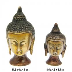 Statueta Cap Buddha din Bronz 8, 5-11, 5 x 4, 5-6 x 3, 5-4, 5 cm - 1 Buc