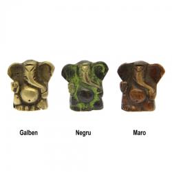  Zeul Elefant Ganesha - Figurina din Bronz 3, 5 x 3, 5 x 1, 5 cm - 1 Buc