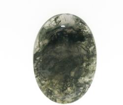  Cabochon Moss Agat verde oval 41 x 0.6 mm