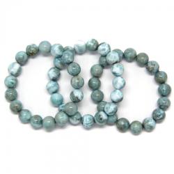  Bratara Larimar Diametru 62 mm - Margele Rotunde - 12-12, 9 mm