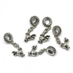  Charm Argint 925 Cocos - 27 x 10 mm - 1 Buc