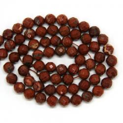 Jasp Rosu Rotund Fatetat Margele Pietre Semipretioase pentru Bijuterii 10x10 mm