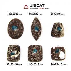  Cabochon Cavansit - 26-44 x 20-29 x 9-10 mm - 1 Buc