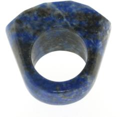  Inele Lapis Lazulit dreptunghi fatetat -Circumferinta 60 mm