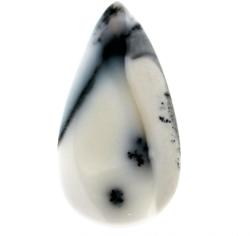  Cabochon Opal dentric alb picatura 52 x 0.55 mm