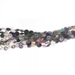 Margele Bijuterii Cuart Mixt Disc Fatetat 6-10 x 4 mm