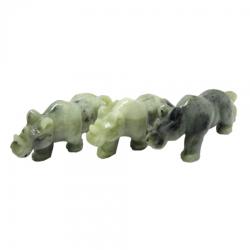 Rinocer - Figurina din Jad - 15 x 6 x 4 cm - 1 Buc