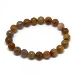  Bratara Jad Galben Diametru 54 mm, Rotund - 9 - 10 mm