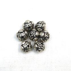  Margele din metal placat floare 10x11 mm - 7 Buc