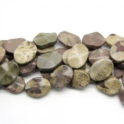 Margele Bijuterii Jasp Chinezesc Peisaj Chohua Oval Rasucit -25x19 mm