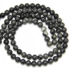 Jasp Zebra Negru Margele Pietre Semipretioase Rotund 8 mm