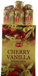  Betisoare Parfumate HEM Cherry Vanilla - Aroma Iubirii Pasionale - Incense - 1 Set