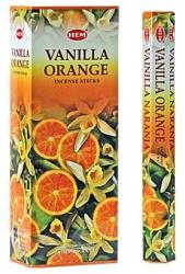 HEM Betisoare Parfumate HEM Vanilla Orange - 15 g - Aroma Energiei Dulci - Incense - 1 Set