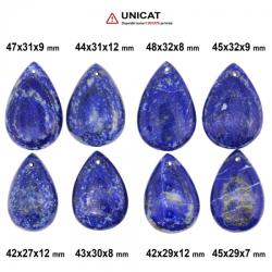  Pandantiv Lapis Lazuli cu Gaura 42-48 x 27-32 x 8-12 mm - Unicat