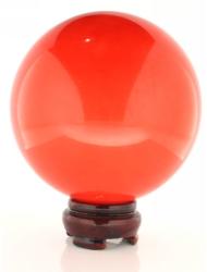 Sfera Calcit rosu (vopsit) fosforescent 100 x 100 mm