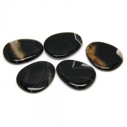 Pandantiv Agata Sardonix in Forma de Picatura - 45-51 x 35-41 x 6-7 mm - 1 Buc