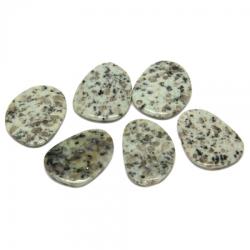  Pandantiv Jasp Kiwi de Forma Neregulata - 44-55 x 35-43 x 6-7 mm - 1 Buc