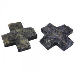  Pandantiv Sodalit cu Gaura de Forma Cruce - 55 x 55 mm
