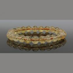  Bratara Citrin Unicat Rotunda 6-6.9 mm, Diametru 50 mm - 1 Buc
