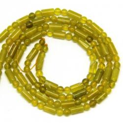  Jad Lemon Margele Pietre Semipretioase Tub - 8 x 4 mm- Rotunde 4 mm