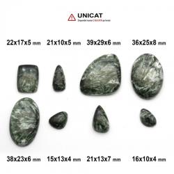  Cabochon Serafinit 15-39 x 10-29 x 4-8 mm - Unicat