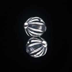  Margele Argint 925 Rotund 13.5 x 11.5 mm