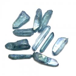  Cristal Natural Cuart Aqua Aura Brut 25x11 mm ( M ) - 1 Buc