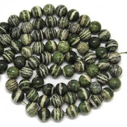  Jasp Zebra Verde Margele Pietre Semipretioase Rotund 12 mm
